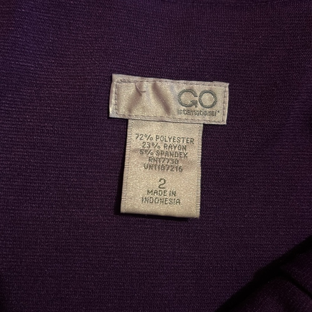 STRAPLESS PURPLE DRESS 2 - Picture 4 of 4